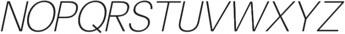 Finis Text Thin Italic ttf (100) Font UPPERCASE