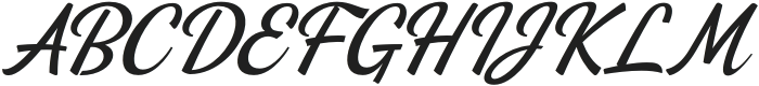 Finland Italic otf (400) Font UPPERCASE