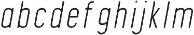 Finland Rounded Thin Italic otf (100) Font LOWERCASE