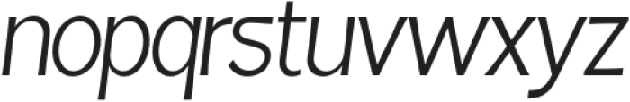 Fintalux Condensed Italic Light Italic otf (300) Font LOWERCASE