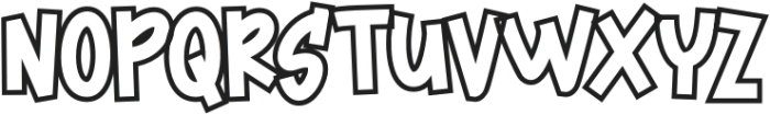 Fiona Outline otf (400) Font LOWERCASE