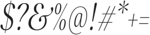Fionas Medium Italic otf (500) Font OTHER CHARS
