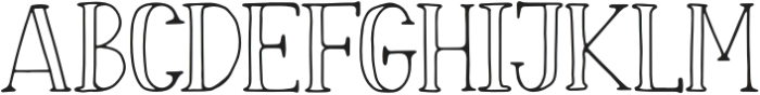 Fiore Dilona Outline otf (400) Font UPPERCASE