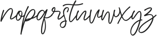 Fiorella Harmony Regular otf (400) Font LOWERCASE