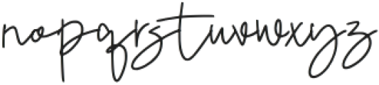 Firdaus Signature Regular otf (400) Font LOWERCASE