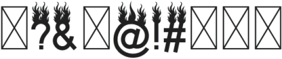 Fire Flames Color otf (400) Font OTHER CHARS