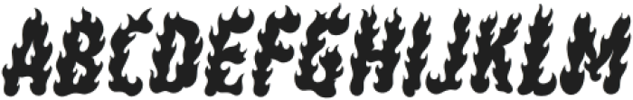 Fire Starter Regular otf (400) Font UPPERCASE