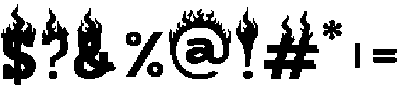 Fire Torch otf (400) Font OTHER CHARS