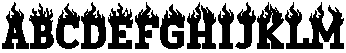 Fire Torch otf (400) Font UPPERCASE