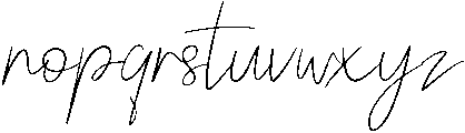 Firefly Script otf (400) Font LOWERCASE