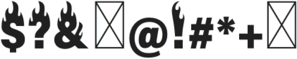 Firehead Bold otf (700) Font OTHER CHARS