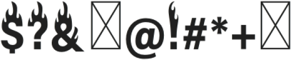 Firehead Regular otf (400) Font OTHER CHARS