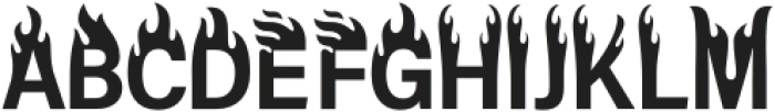 Firehead Regular otf (400) Font UPPERCASE