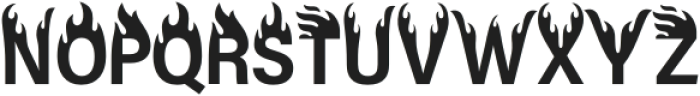 Firehead Regular otf (400) Font UPPERCASE