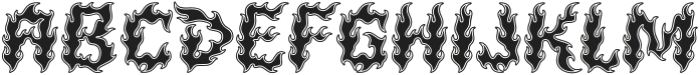 Firelost Outline otf (400) Font UPPERCASE