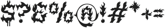 Firelost-Regular otf (400) Font OTHER CHARS