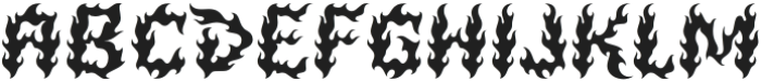 Firelost-Regular otf (400) Font UPPERCASE