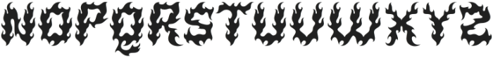 Firelost-Regular otf (400) Font UPPERCASE