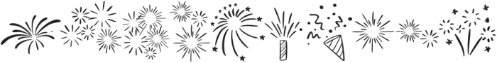 Fireworks Graduation Regular otf (400) Font OTHER CHARS