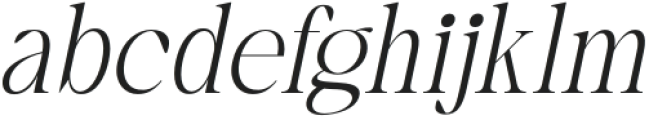 First Class Neue Thin Italic otf (100) Font LOWERCASE