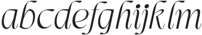 First Class Thin Italic otf (100) Font LOWERCASE