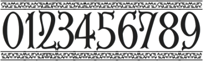 First Reign Border otf (400) Font OTHER CHARS