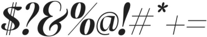 FirstClass-Italic otf (400) Font OTHER CHARS
