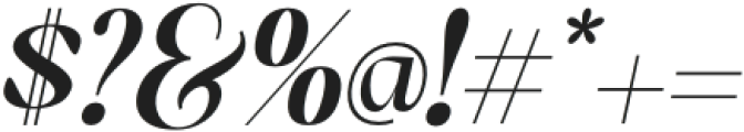 FirstClassNeue-Italic otf (400) Font OTHER CHARS