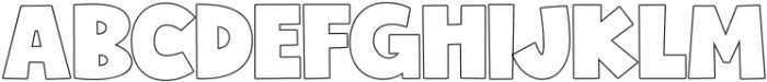 FirstGradeOutline-Regular otf (400) Font UPPERCASE