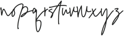 Fisillove Signature Regular otf (400) Font LOWERCASE