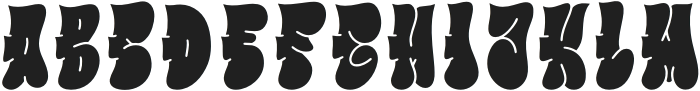 Fiuzz Regular otf (400) Font UPPERCASE