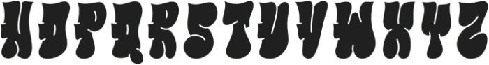 Fiuzz Regular otf (400) Font UPPERCASE