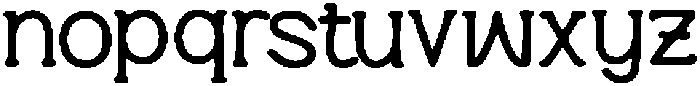 Fixome ttf (400) Font LOWERCASE
