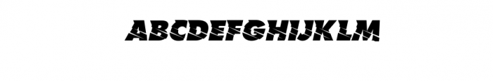 Fighter Alternative Italic.ttf Font UPPERCASE