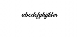 Fisha Script Font LOWERCASE