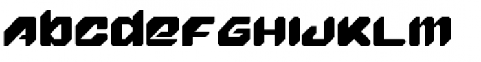 Fighter Pilot Font LOWERCASE