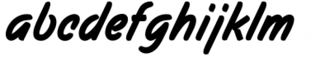 Filbert Brush Regular Font LOWERCASE