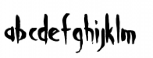 Filth Font LOWERCASE