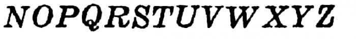 Fishwrapper Italic Font UPPERCASE