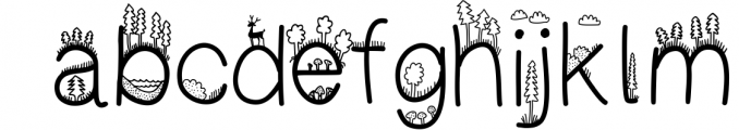 Fisu and Fojisu 1 Font LOWERCASE