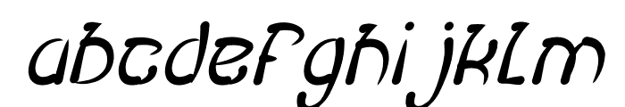 FISH BONE Italic Font LOWERCASE