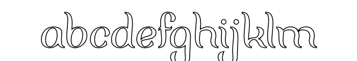 FISHERMAN-Hollow Font LOWERCASE