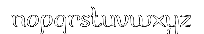 FISHERMAN-Hollow Font LOWERCASE