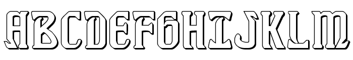 Fiddler's Cove 3D Regular Font UPPERCASE