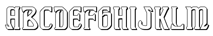 Fiddler's Cove 3D Regular Font LOWERCASE