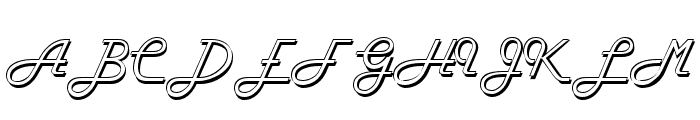 FiftiesHollow Font UPPERCASE