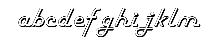 FiftiesHollow Font LOWERCASE