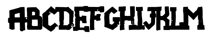 Fight team 18 Font UPPERCASE