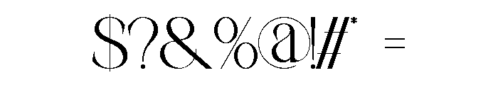 Filion Font OTHER CHARS