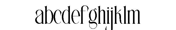 Filion Font LOWERCASE